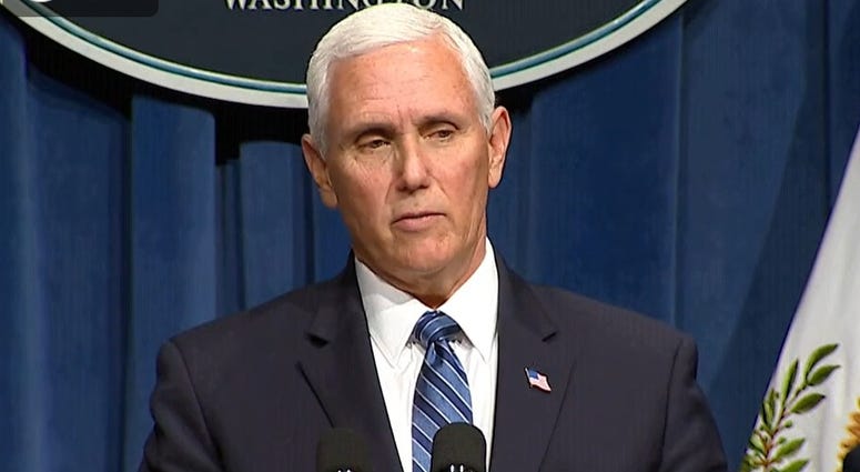 VP Mike Pence and coronavirus task force briefing