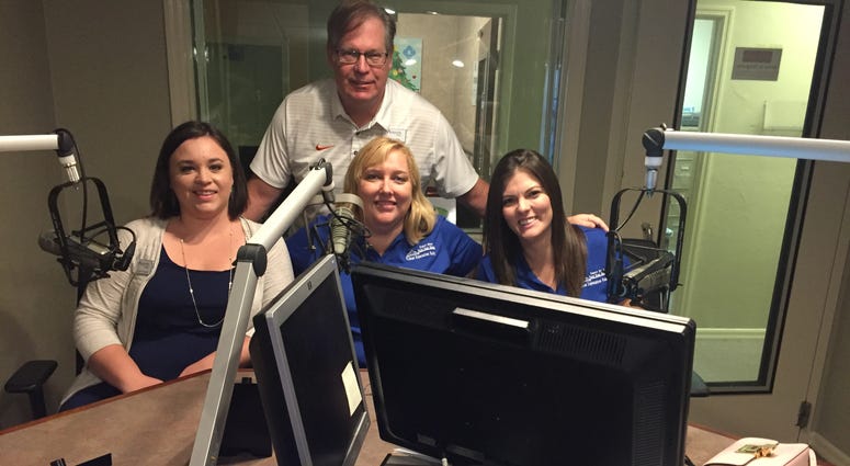 Crystal Padgett, Andrea Proeber and Mary 'Josie' Abbott with 'Mike The Mortgage Man' on The Real Estate Show 10-27-18