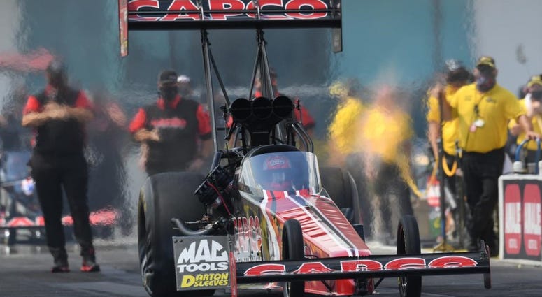 Two-time defending Top Fuel champion Steve Torrence took the points lead Sunday in the AMALIE Motor Oil Gatornationals, beating his father, Billy Torrence, in the final round at Gainesville Raceway.