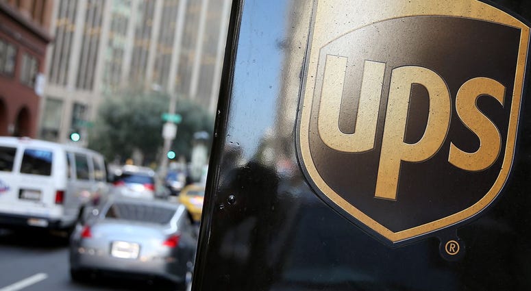United Parcel Service logo is displayed on a delivery truck