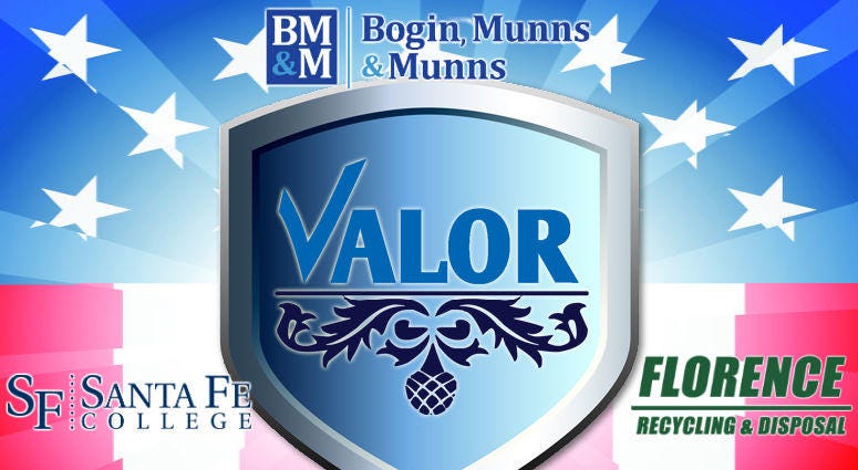 Bogin Munns & Munns presents SKY VALOR, with special thanks to Santa Fe College and Florence Recycling
