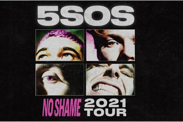See 5 SECONDS OF SUMMER on their NO SHAME 2021 Tour on May 27, 2021, at The Met Philadelphia.
