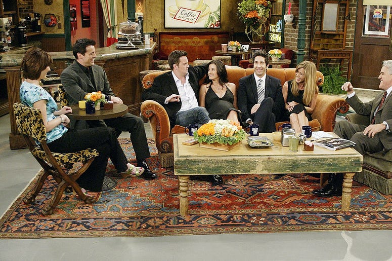 the cast of "Friends", actors Lisa Kudrow, Matt LeBlanc, Matthew Perry, Courteney Cox-Arquette, David Schwimmer and Jennifer Aniston sat down with Jay Leno for a special "Tonight Show," the cast of "Friends", actors Lisa Kudrow, Matt LeBlanc, Matthew Perry, Courteney Cox-Arquette, David Schwimmer and Jennifer Aniston sat down with Jay Leno for a special "Tonight Show,"