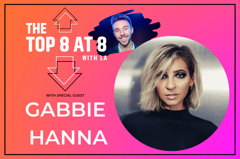 Gabbie Hanna on the Top 8 At 8 with LA Gabbie Hanna on the Top 8 At 8 with LA On Air on 96.5 TDY in Philadelphia