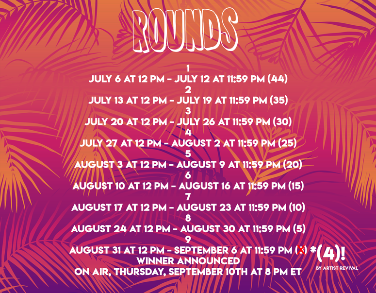 2020 Artist of the Summer - Rounds 2020 Artist of the Summer - Rounds