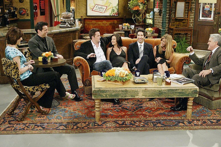 the cast of "Friends", actors Lisa Kudrow, Matt LeBlanc, Matthew Perry, Courteney Cox-Arquette, David Schwimmer and Jennifer Aniston sat down with Jay Leno for a special "Tonight Show," the cast of "Friends", actors Lisa Kudrow, Matt LeBlanc, Matthew Perry, Courteney Cox-Arquette, David Schwimmer and Jennifer Aniston sat down with Jay Leno for a special "Tonight Show,"