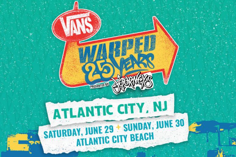 25 Years of the Vans Warped Tour the 25 Years of the Vans Warped Tour at the Atlantic City Beach on June 29th and 30th 2019 la on air 965 tdy