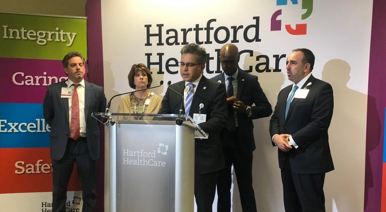 Dr. Ajay Kumar speaking at Hartford HealthCare on March 10