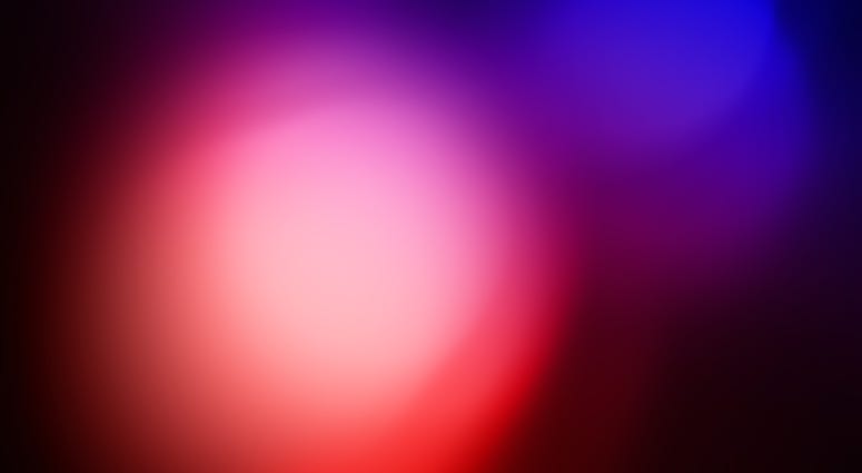 Police Lights against Black Backdrop