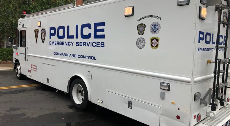 New Haven Police van