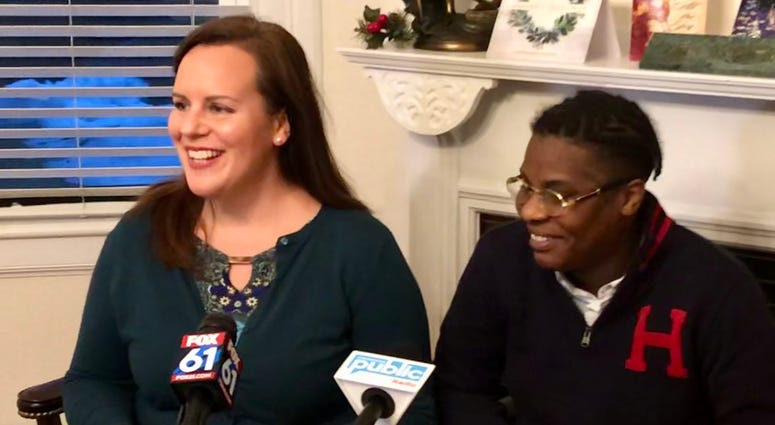 Attorney Erin O'Neil-Baker of the Hartford Legal Group and Wayzaro Walton Attorney Erin O'Neil-Baker and Wayzaro Walton
