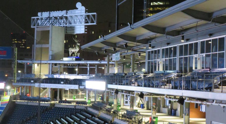 Dunkin' Donuts Park in Hartford, 10/22/19; the Hartford Yard Goats announced they will host the 2021 Eastern League All-Star Game Dunkin' Donuts Park Will Host 2021 Eastern League All-Star Game