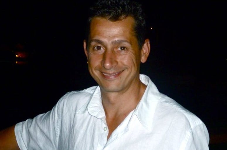 My husband, George. We've been married since--OMG, 1999.