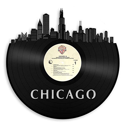 Chicago Skyline Vinyl Wall Art - Warner Bros Chicago Skyline Vinyl Wall Art - Warner Bros