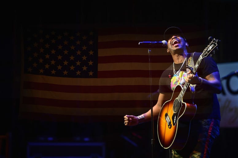 Jimmie Allen performs during ACM Lifting Lives Presents: Borderline Strong Concert at Thousand Oaks Civic Arts Plaza on February 11, 2019 in Thousand Oaks, California. Jimmie Allen performs during ACM Lifting Lives Presents: Borderline Strong Concert at Thousand Oaks Civic Arts Plaza on February 11, 2019 in Thousand Oaks, California.