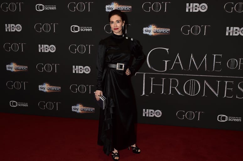 Carice van Houten attends the 'Game of Thrones' Season 8 screening at the Waterfront Hall on April 12, 2019 in Belfast, Northern Ireland. Carice van Houten attends the 'Game of Thrones' Season 8 screening at the Waterfront Hall on April 12, 2019 in Belfast, Northern Ireland.
