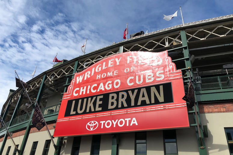 Luke Bryan | Wrigley Field Sign Luke Bryan | Wrigley Field Sign