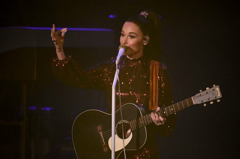 Kacey Musgraves performs at The Theatre at Ace Hotel on February 14, 2019 in Los Angeles Kacey Musgraves performs at The Theatre at Ace Hotel on February 14, 2019 in Los Angeles