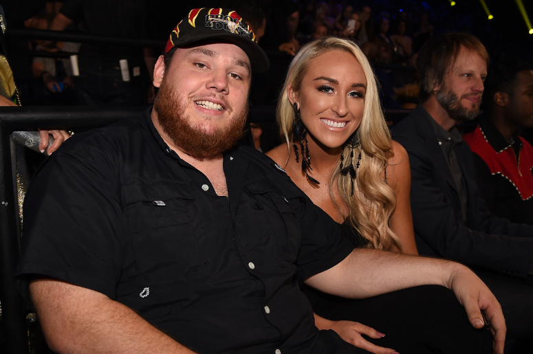 Luke Combs (L) and Nicole Hawking attends the 2018 CMT Music Awards Luke Combs (L) and Nicole Hawking attends the 2018 CMT Music Awards