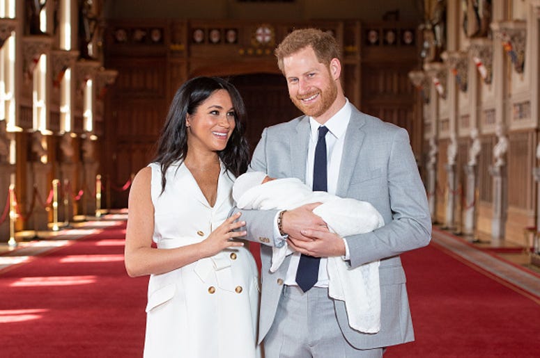 Meghan Markle, Prince Harry with Baby Sussex