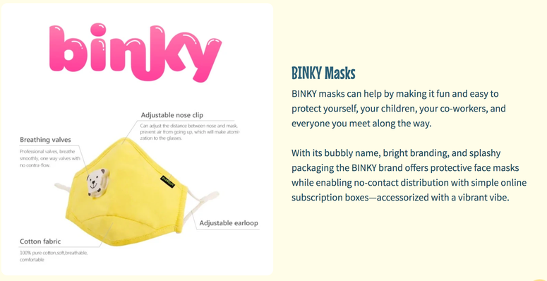 Face Mask, Children, Binky