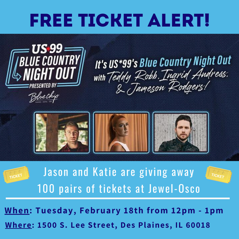 Blue Country Night Out, US*99, Joes Live, Free Tickets