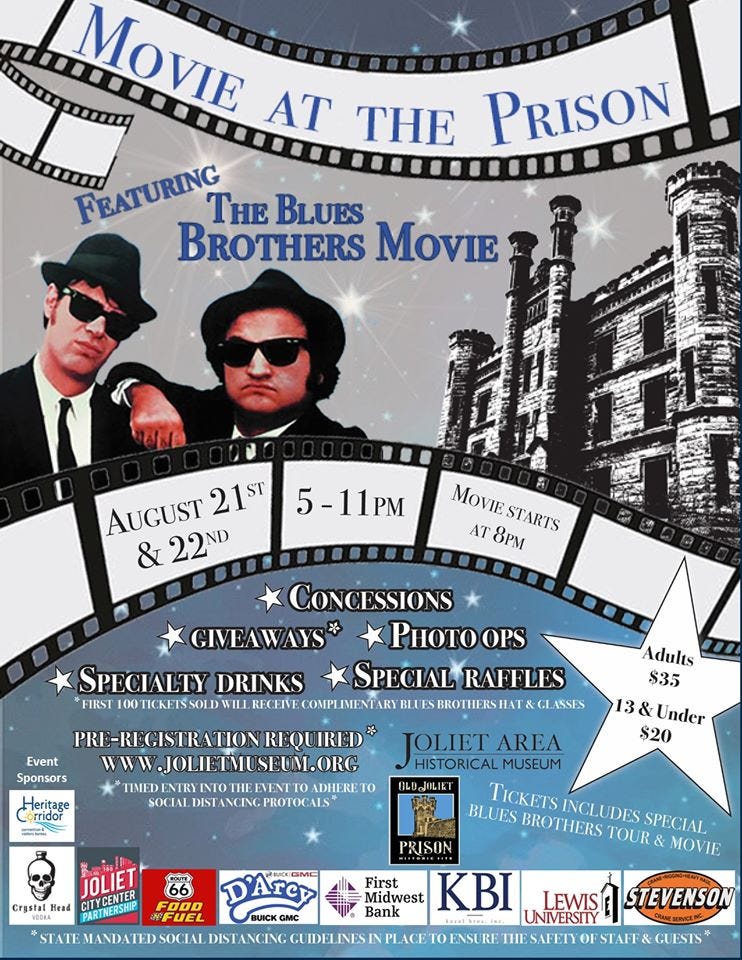 Blues Brothers, Movie, Screening, Old Joliet Prison