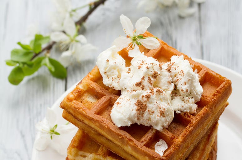Waffles & flowers Waffles & flowers