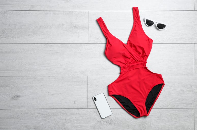 Swimsuit and A Smartphone Swimsuit and A Smartphone
