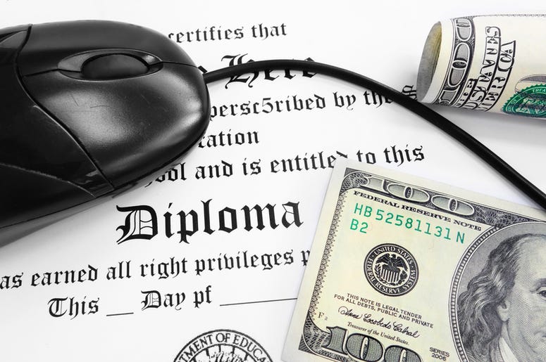 Diploma and Money Diploma and Money