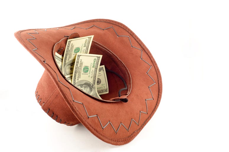 Money In A Cowboy Hat Money In A Cowboy Hat