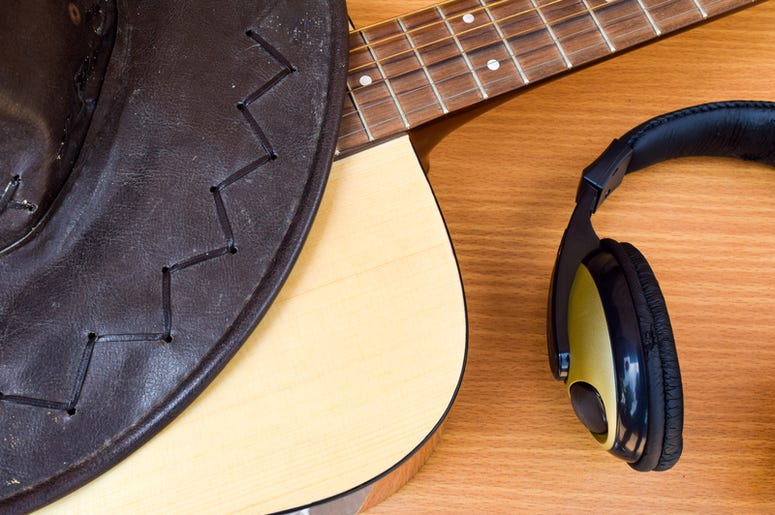 Cowboy Hat Guitar Headphones Cowboy Hat Guitar Headphones