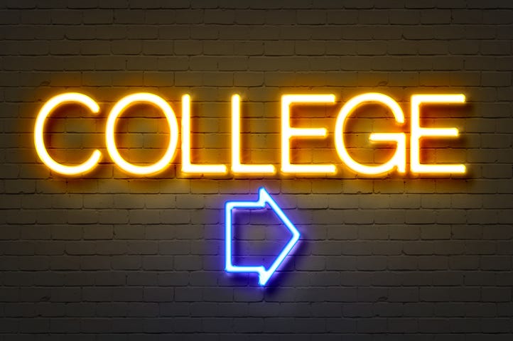 College Sign College Sign