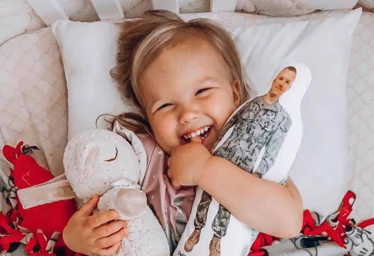 Hug a Hero doll, military family, deployed