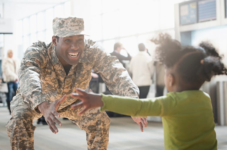 Military Family, Hug a Hero, Army, Family, Deployment