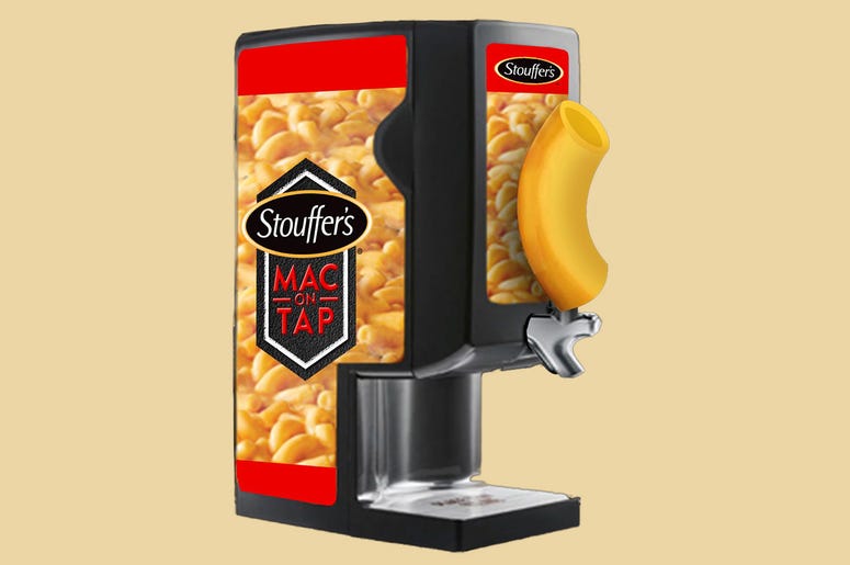 Mac and Cheese, Tap, Stouffers, Dispenser