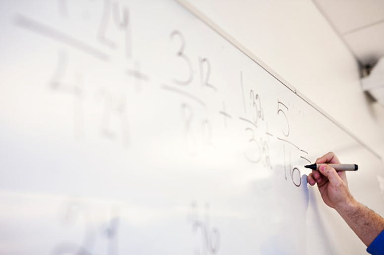 Math Teacher, Whiteboard, Help, Social Distancing