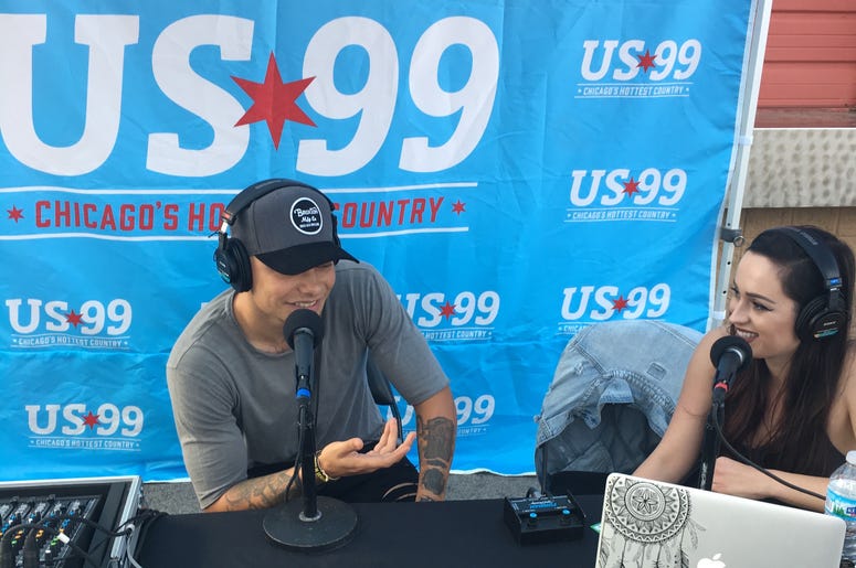 Kane Brown & Kimmie Caruba Kane Brown & Kimmie Caruba chat at Hollywood Casino Amphitheatre