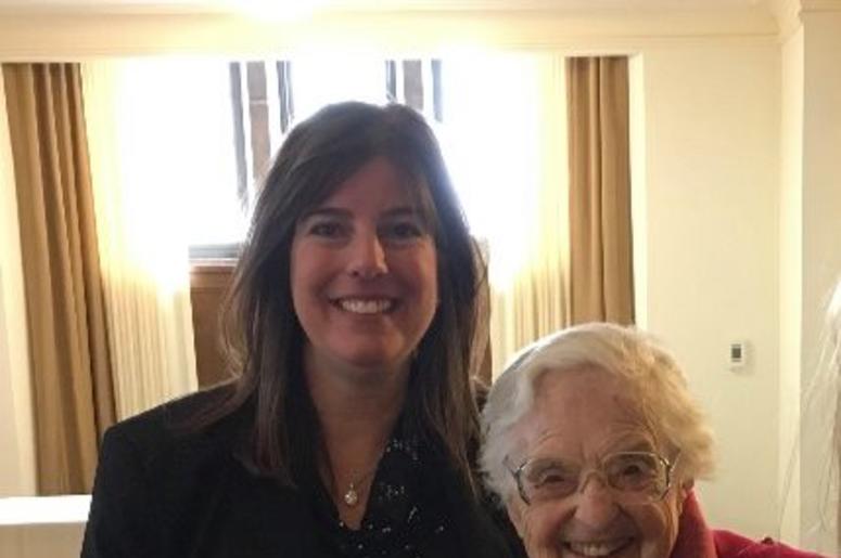 Trish and Sister Jean Trish and Sister Jean