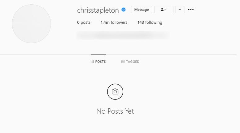 Chris Stapleton, Social Media