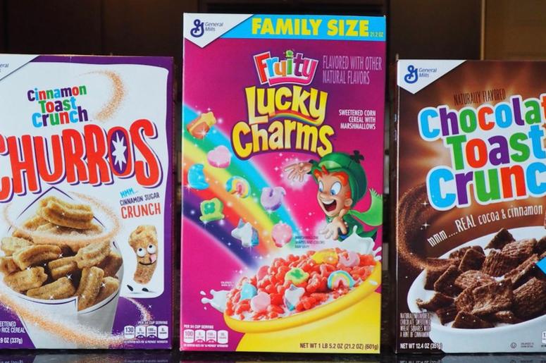 Cinnamon Toast Crunch Churros, Fruity Lucky Charms & Chocolate Toast Crunch Cinnamon Toast Crunch Churros, Fruity Lucky Charms & Chocolate Toast Crunch