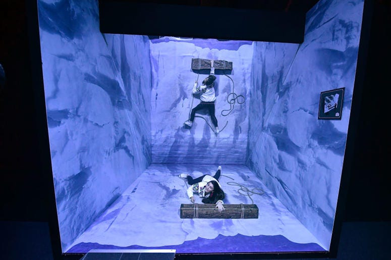 Invited guests use some of the interactive displays at the Game Of Thrones: The Touring Exhibition launch at Titanic Exhibition Centre on April 10, 2019 in Belfast, Northern Ireland. Invited guests use some of the interactive displays at the Game Of Thrones: The Touring Exhibition launch at Titanic Exhibition Centre on April 10, 2019 in Belfast, Northern Ireland.