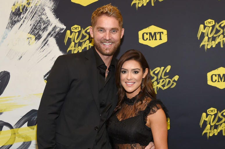 Brett Young and Taylor Mills attend the 2018 CMT Music Awards at Bridgestone Arena on June 6, 2018 in Nashville, Tennessee. Brett Young and Taylor Mills attend the 2018 CMT Music Awards at Bridgestone Arena on June 6, 2018 in Nashville, Tennessee.