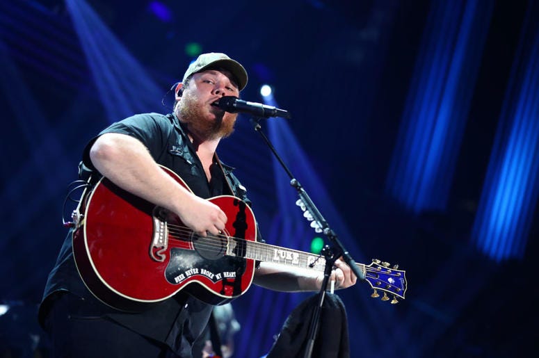 Luke Combs performs onstage at the Frank Erwin Center on May 4, 2019 in Austin, Texas Luke Combs performs onstage at the Frank Erwin Center on May 4, 2019 in Austin, Texas
