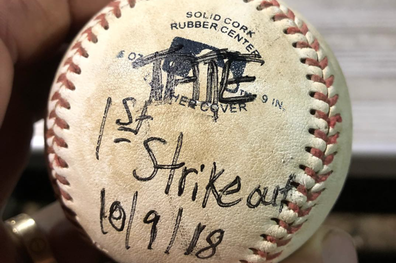 Luke Bryan's son, Tate's strikeout baseball Luke Bryan's son, Tate's strikeout baseball