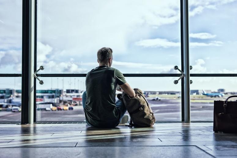 Stock Photo/Man at the airport Stock Photo/Man at the airport
