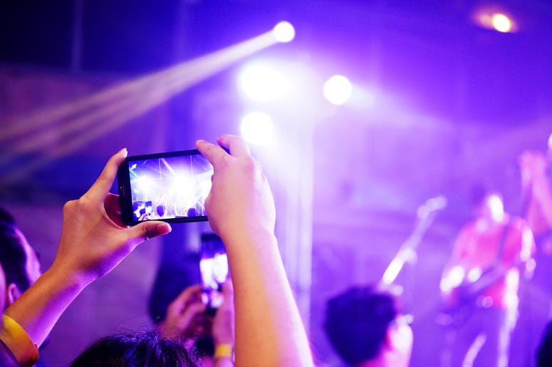 Cellphone at Concert Cellphone at Concert