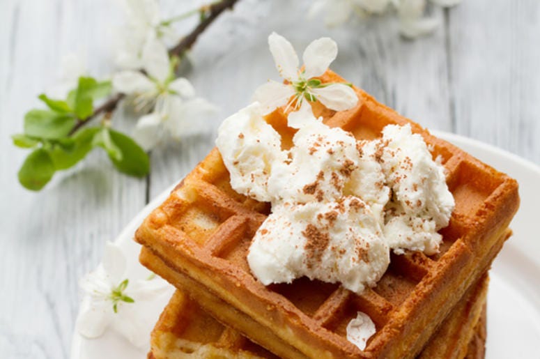 Waffles & flowers Waffles & flowers