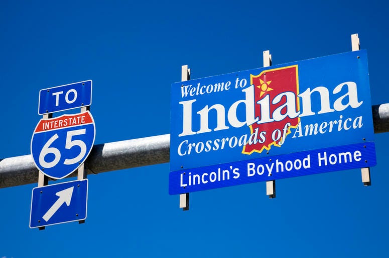 Indiana Sign Indiana Sign