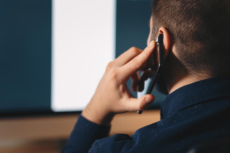 guy on a phone